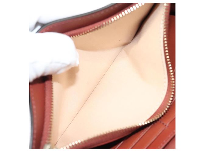 Chloé Portafoglio in Pelle Marrone Oro Auth 127898V D'oro - vista 10