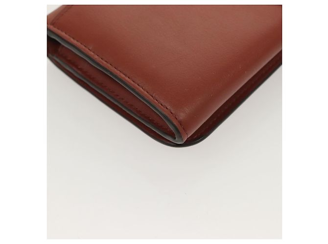 Chloé Portafoglio in Pelle Marrone Oro Auth 127898V D'oro - vista 15