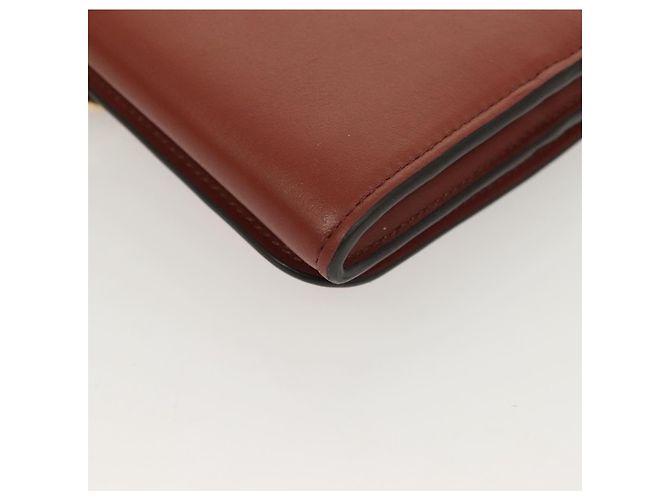 Chloé Portafoglio in Pelle Marrone Oro Auth 127898V D'oro - vista 16