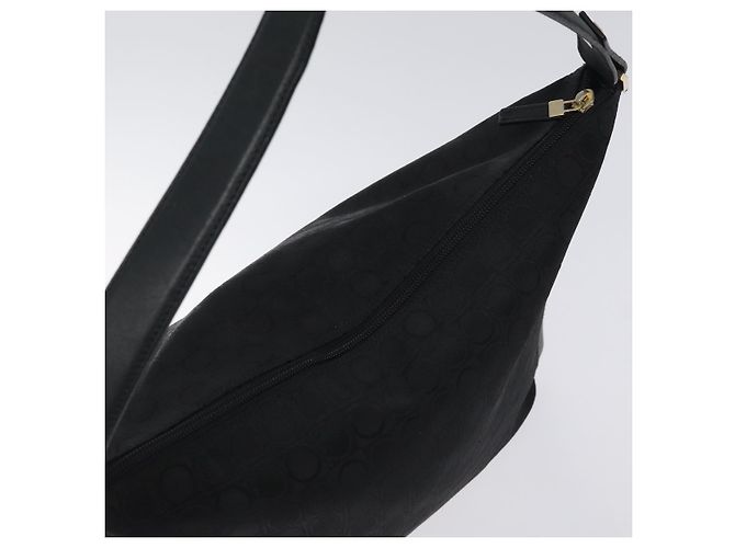 Borsa a spalla Salvatore Ferragamo in tela nera e oro Auth BA3569 Nero D'oro - vista 6