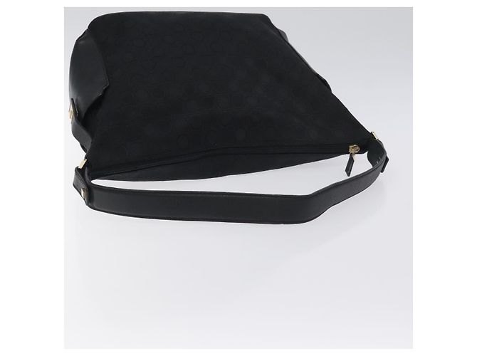 Borsa a spalla Salvatore Ferragamo in tela nera e oro Auth BA3569 Nero D'oro - vista 7