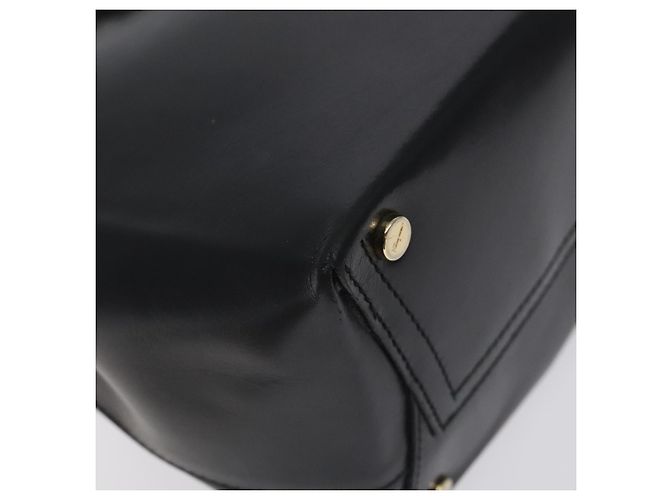 Borsa a Spalla Vala in Pelle Nera e Oro Auth 130219 di Salvatore Ferragamo Nero D'oro - vista 14