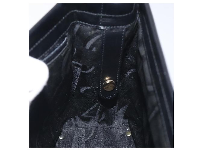Borsa a Spalla Vala in Pelle Nera e Oro Auth 130219 di Salvatore Ferragamo Nero D'oro - vista 17
