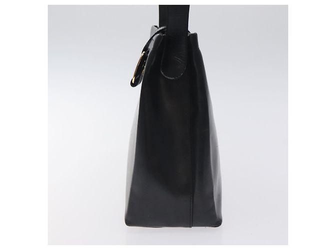 Borsa a Spalla Vala in Pelle Nera e Oro Auth 130219 di Salvatore Ferragamo Nero D'oro - vista 3