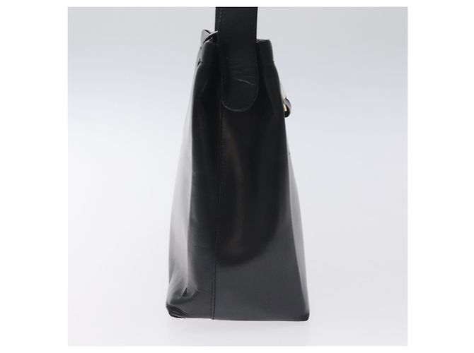 Borsa a Spalla Vala in Pelle Nera e Oro Auth 130219 di Salvatore Ferragamo Nero D'oro - vista 4