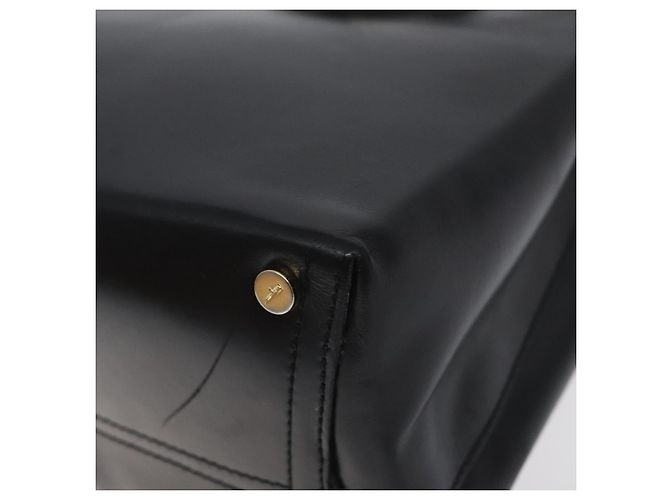 Borsa a Spalla Vala in Pelle Nera e Oro Auth 130219 di Salvatore Ferragamo Nero D'oro - vista 9
