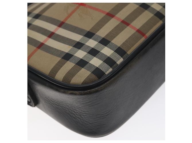 Autre Marque Borsa a spalla Burberrys Nova Check in tela beige Auth BA3222 - vista 10