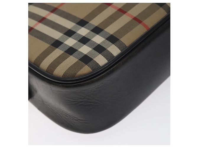 Autre Marque Borsa a spalla Burberrys Nova Check in tela beige Auth BA3222 - vista 15