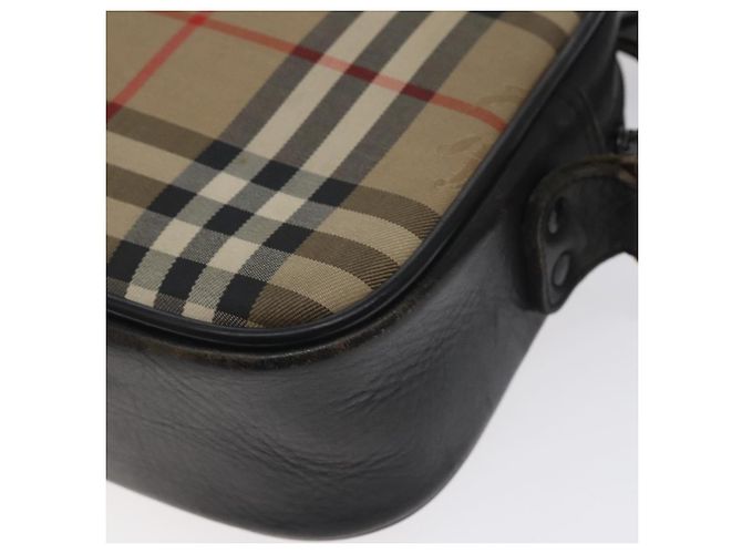 Autre Marque Borsa a spalla Burberrys Nova Check in tela beige Auth BA3222 - vista 16