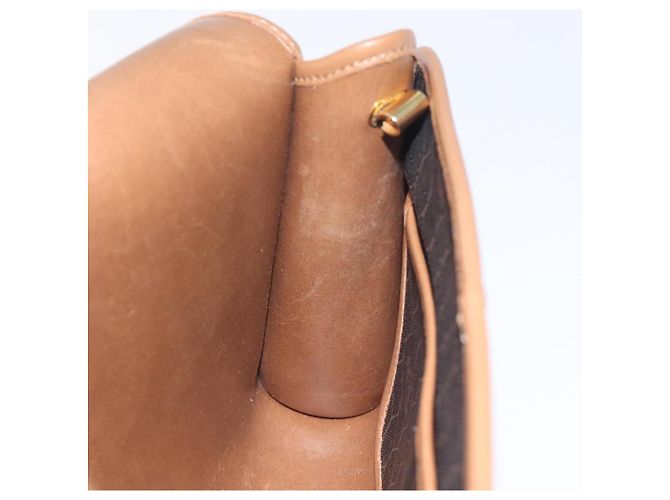 Borsa a spalla in tela a nido d'ape Christian Dior PVC nera e dorata Auth SW976 - vista 19