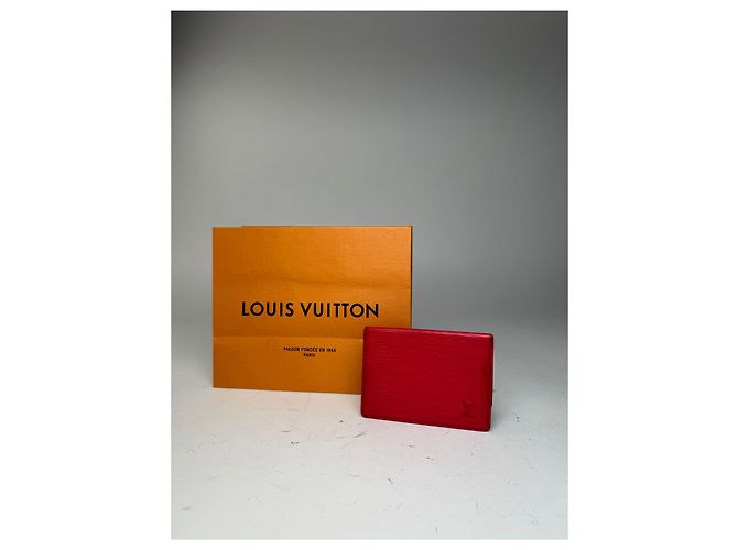 Vintage Louis Vuitton EPI Leder Kartenhalter rot - Ansicht 6