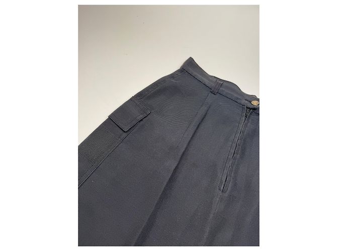 Gonna Vintage Fendi Roma Nera M Nero - vista 4