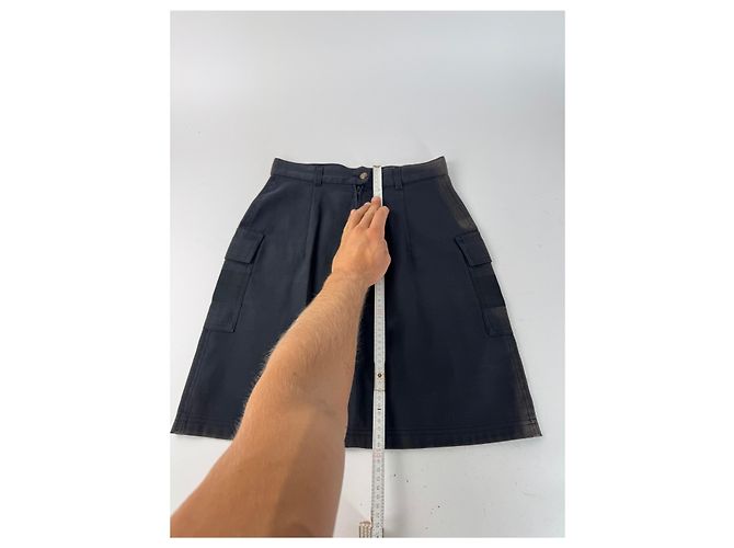 Gonna Vintage Fendi Roma Nera M Nero - vista 7