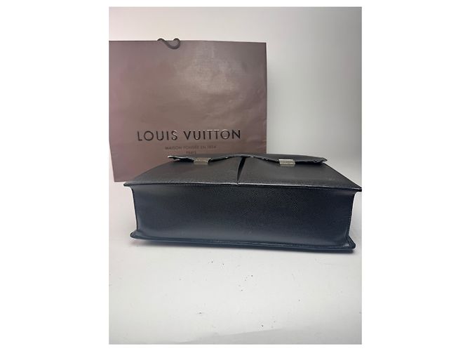 Brevettato in pelle vintage Louis Vuitton nero - vista 10