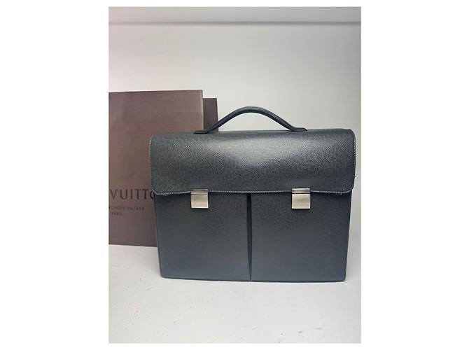 Brevettato in pelle vintage Louis Vuitton nero - vista 11