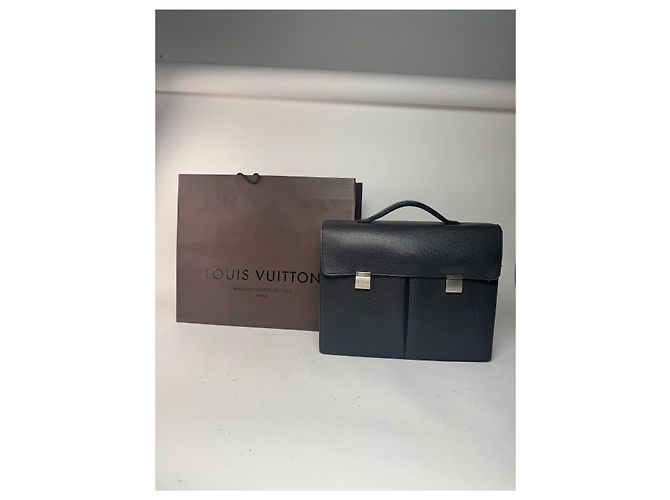 Brevettato in pelle vintage Louis Vuitton nero - vista 14