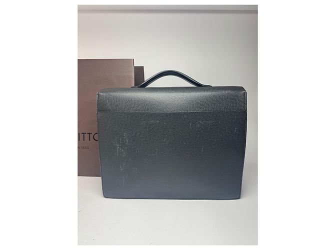 Brevettato in pelle vintage Louis Vuitton nero - vista 15