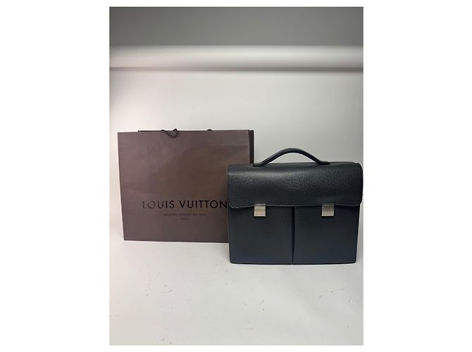 Brevettato in pelle vintage Louis Vuitton nero - vista 2