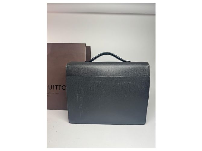 Brevettato in pelle vintage Louis Vuitton nero - vista 3
