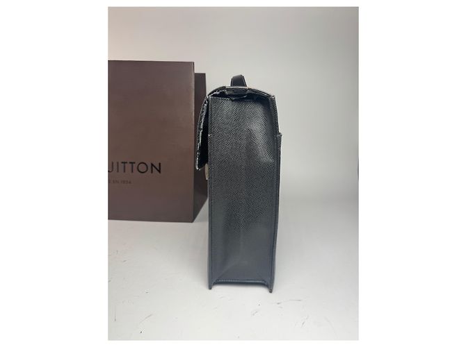 Brevettato in pelle vintage Louis Vuitton nero - vista 6