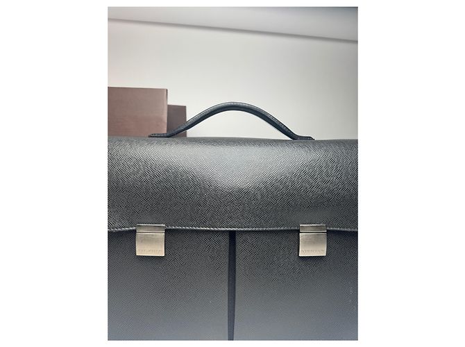 Brevettato in pelle vintage Louis Vuitton nero - vista 7