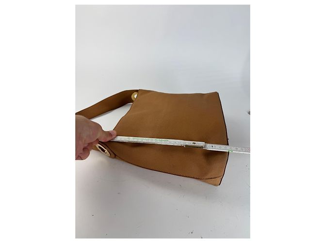 Céline Vintage Celine Paris Ledertasche camel Kamel - Ansicht 13