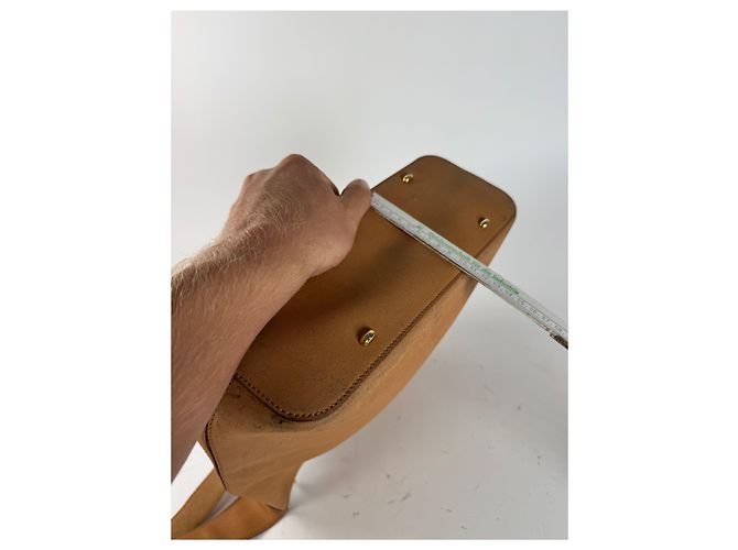 Céline Vintage Celine Paris Ledertasche camel Kamel - Ansicht 14