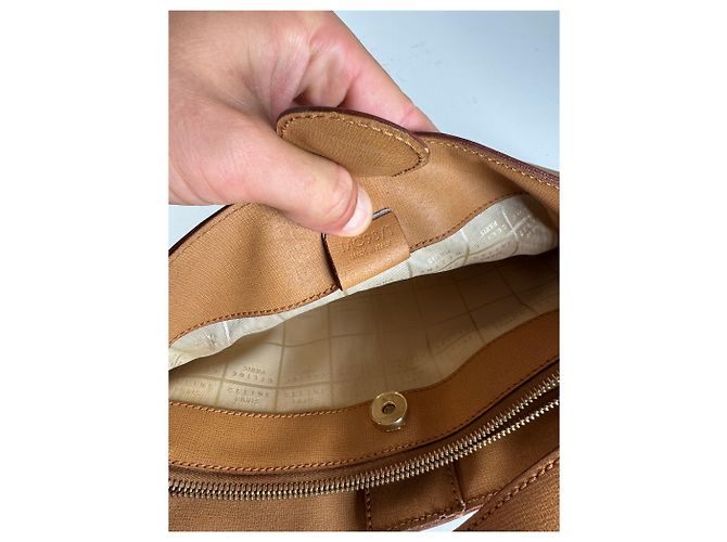 Céline Vintage Celine Paris Ledertasche camel Kamel - Ansicht 6