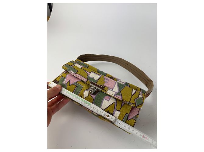 Vintage Marni Canvas Tasche mehrfarbig Mehrfarben - Ansicht 11