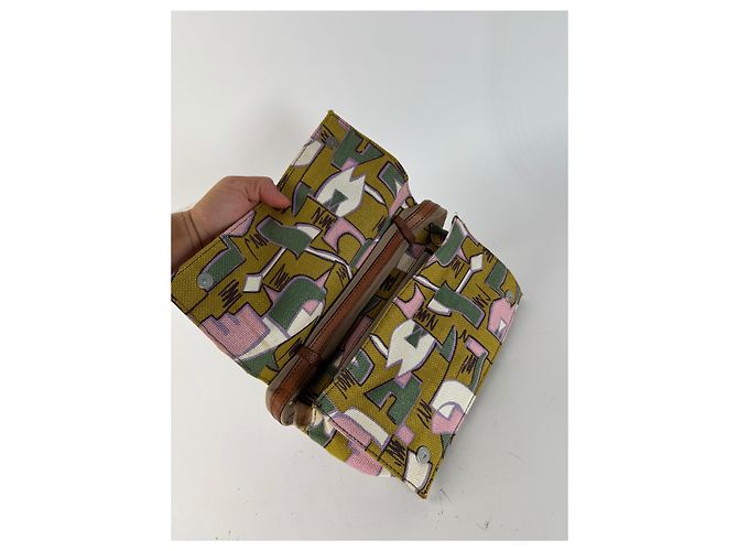 Vintage Marni Canvas Tasche mehrfarbig Mehrfarben - Ansicht 13