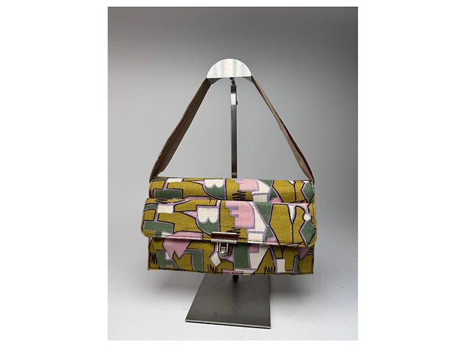Vintage Marni Canvas Tasche mehrfarbig Mehrfarben - Ansicht 14