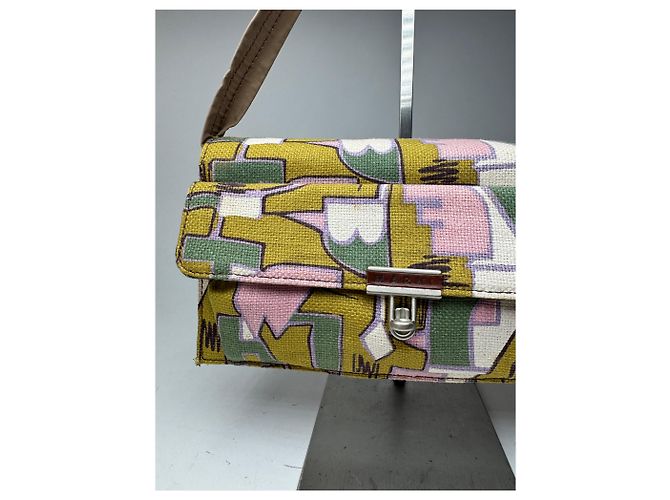 Vintage Marni Canvas Tasche mehrfarbig Mehrfarben - Ansicht 3