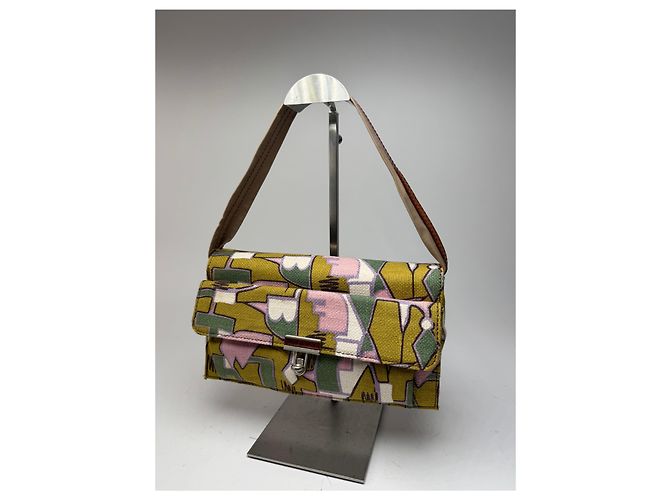 Vintage Marni Canvas Tasche mehrfarbig Mehrfarben - Ansicht 7