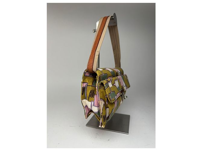 Vintage Marni Canvas Tasche mehrfarbig Mehrfarben - Ansicht 8