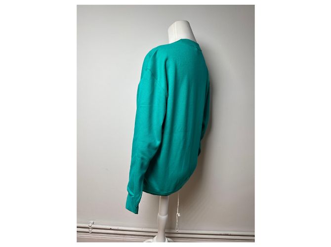 Vintage Balenciaga Pullover grün blau Türkis - Ansicht 2