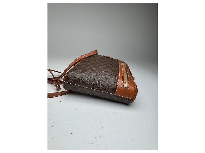 Céline Vintage Celine Triomphe Monogramm Tasche Braun - Ansicht 10