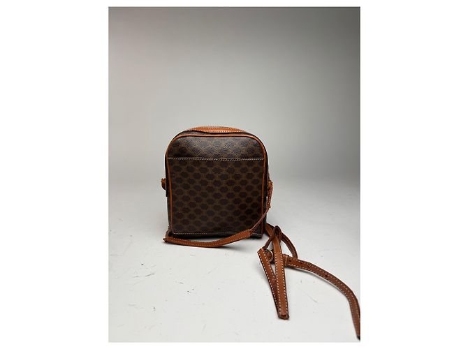 Céline Vintage Celine Triomphe Monogramm Tasche Braun - Ansicht 6