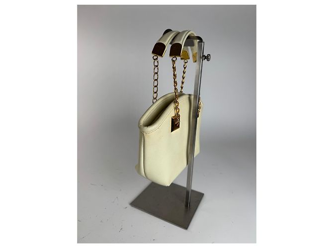 Vintage Givenchy Leder Tasche weiß - Ansicht 10