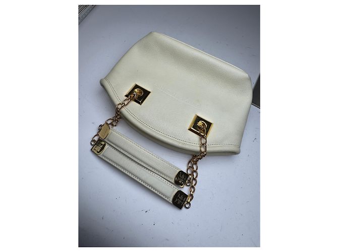 Vintage Givenchy Leder Tasche weiß - Ansicht 12