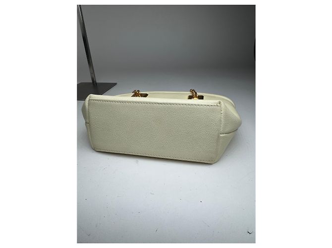 Vintage Givenchy Leder Tasche weiß - Ansicht 13