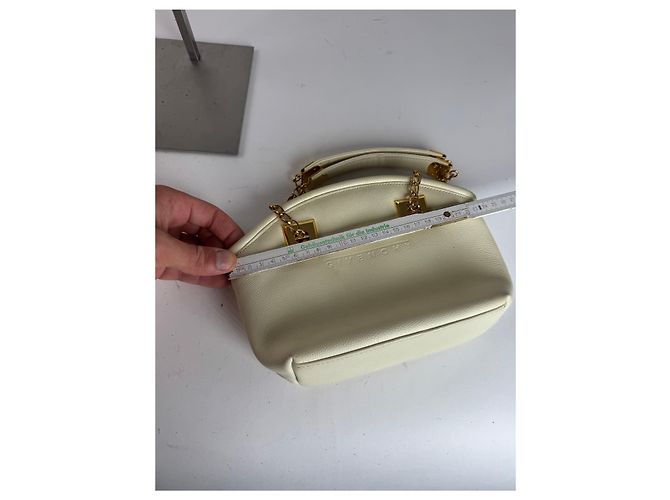 Vintage Givenchy Leder Tasche weiß - Ansicht 14