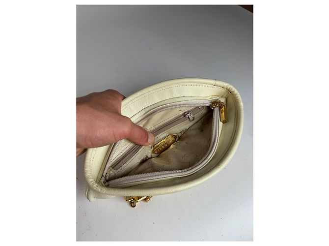 Vintage Givenchy Leder Tasche weiß - Ansicht 5