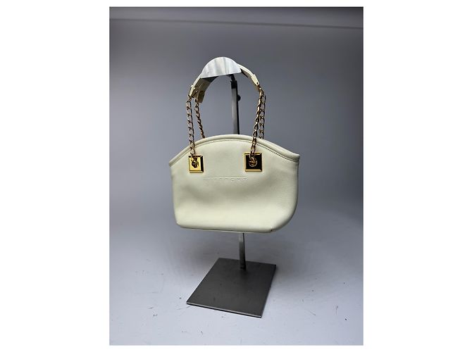 Vintage Givenchy Leder Tasche weiß - Ansicht 8