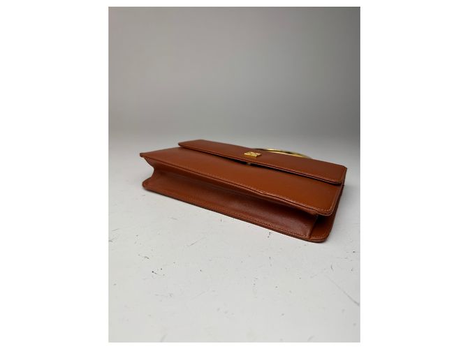 Vintage Givenchy 4G Ledertasche braun Orange - Ansicht 7