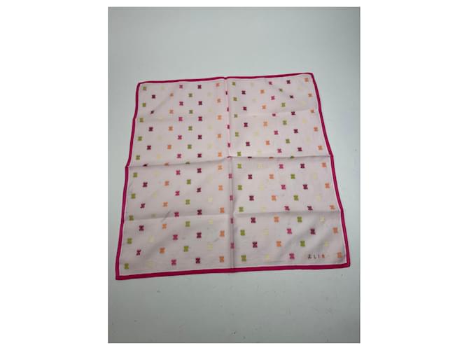 Céline Sciarpa vintage Celine Triomphe Rosa - vista 10