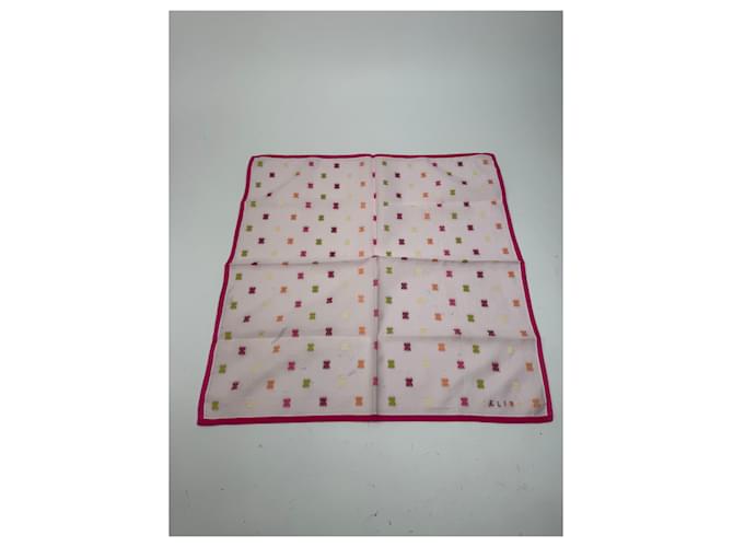 Céline Sciarpa vintage Celine Triomphe Rosa - vista 2