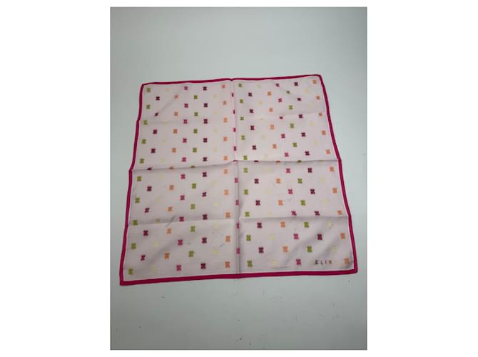 Céline Sciarpa vintage Celine Triomphe Rosa - vista 6
