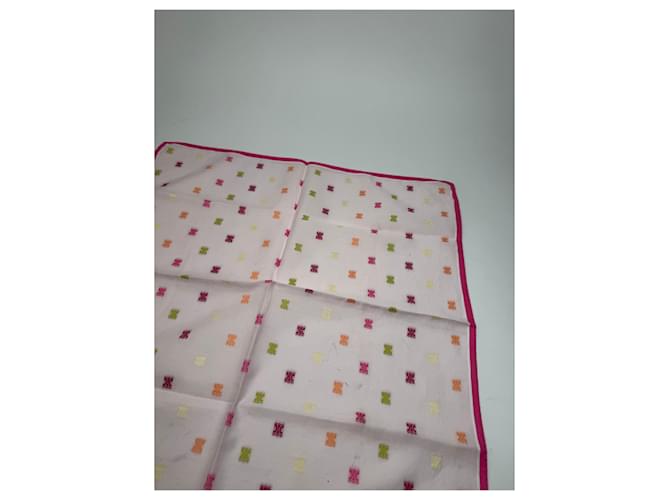 Céline Sciarpa vintage Celine Triomphe Rosa - vista 7