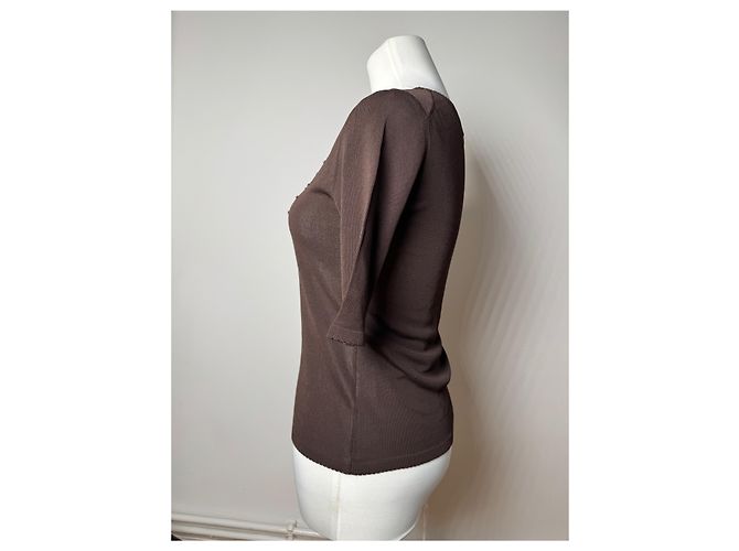 Camicia vintage Balenciaga M Marrone - vista 2