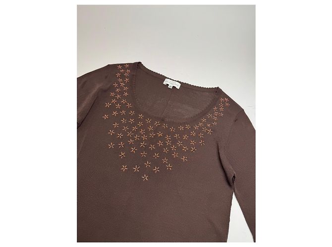 Camicia vintage Balenciaga M Marrone - vista 6